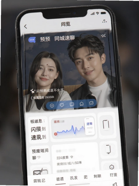 闪预同城速聊界面预览图