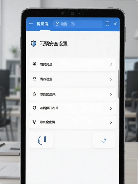 闪预安全设置页面预览图