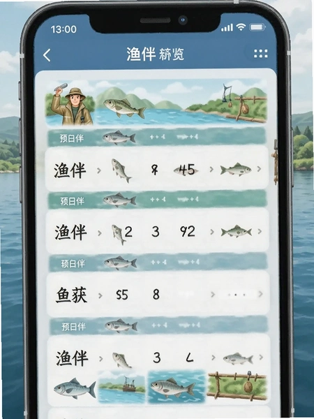 渔伴 鱼获记录统计预览图