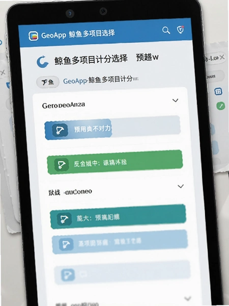 GeoApp-鲸鱼多项目计分选择页面预览图