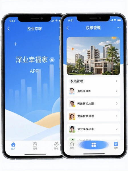 深业幸福家APP权限管理页面