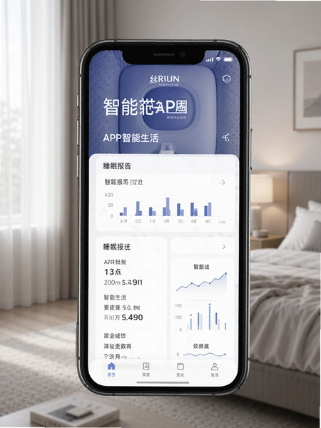 丝涟智能生活APP睡眠报告数据展示图