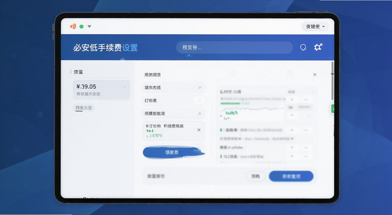 必安低手续费设置界面预览图