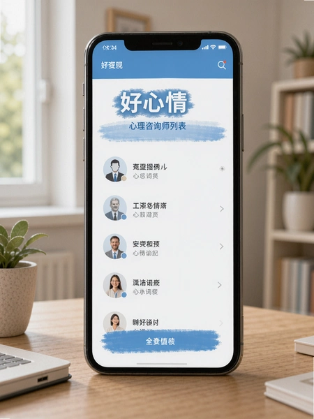好心情 心理咨询师列表界面