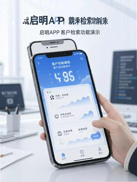 启明APP客户检索功能演示