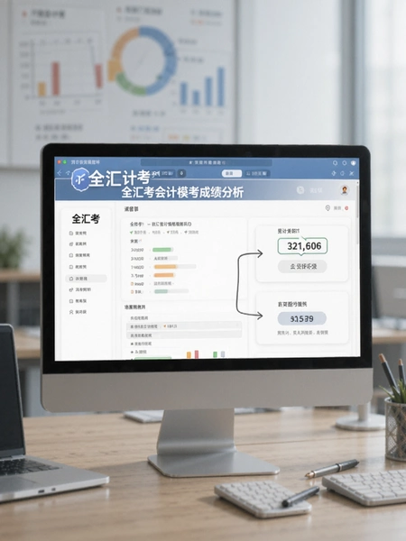 全汇考会计模考成绩分析页面