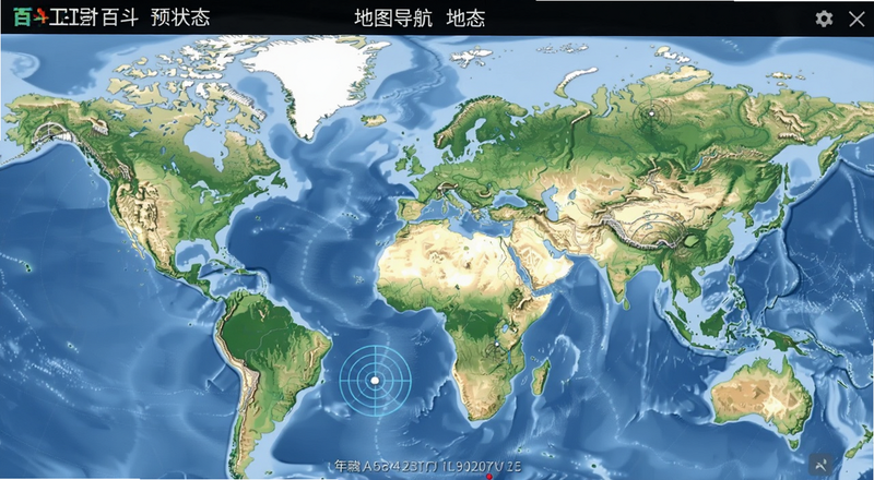 百斗卫星导航地图信号稳定状态预览图