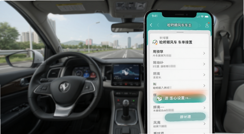 哈顺风车车主接单设置界面预览图