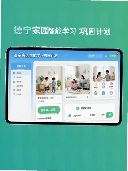 德宁家园智能学习巩固计划界面预览图