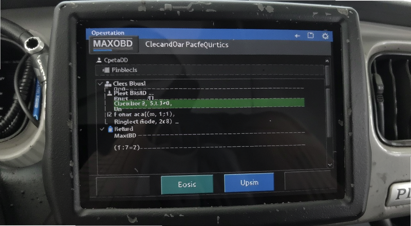 MAXOBD清除故障码操作界面图