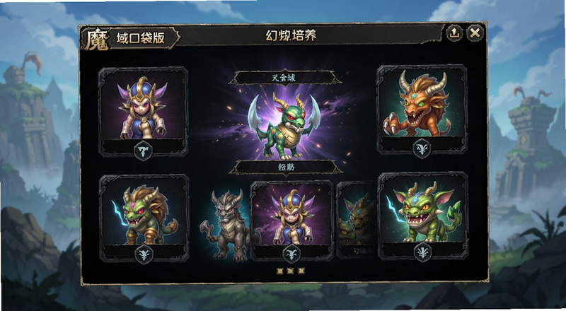 魔域口袋版幻兽培养界面预览图