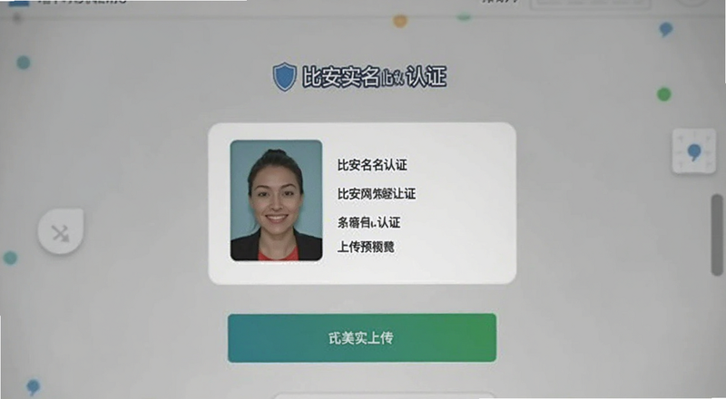 比安实名认证上传身份证界面预览图