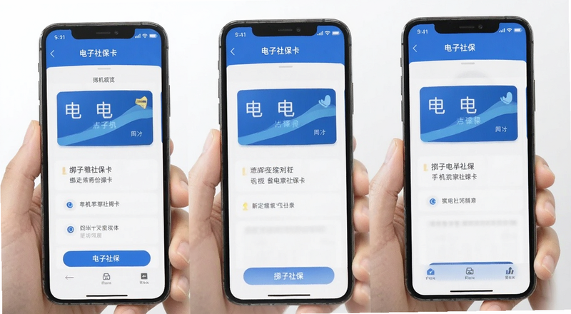 电子社保卡绑定手机操作界面预览图