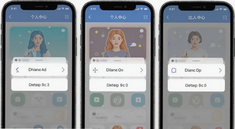 比安App个人中心页面功能入口截图预览图