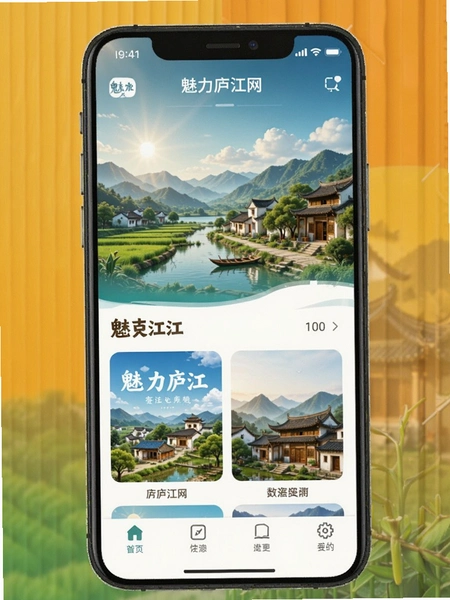魅力庐江网APP首页界面展示图