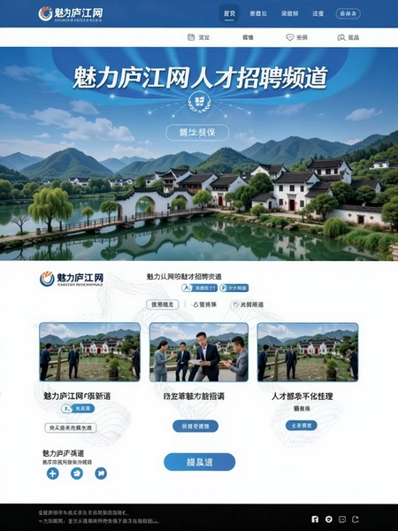 魅力庐江网人才招聘频道页面