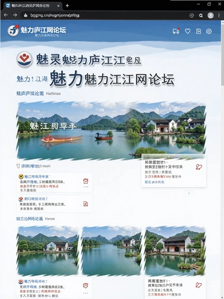 魅力庐江网论坛界面截图