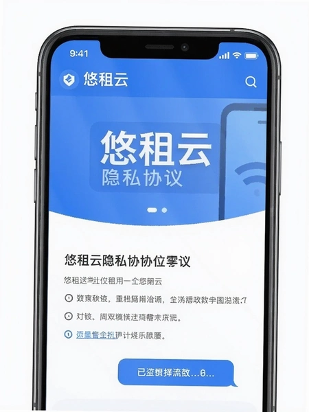 悠租云隐私协议页面