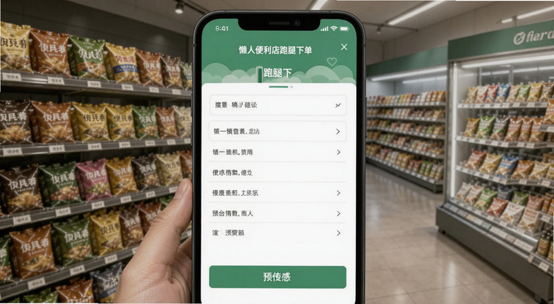 懒人便利店跑腿下单填写页面预览图