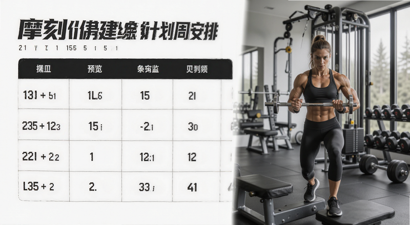 摩刻健身训练计划周安排预览图