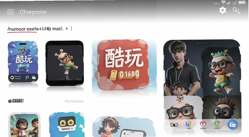 手机应用商店搜索酷玩应用界面截图