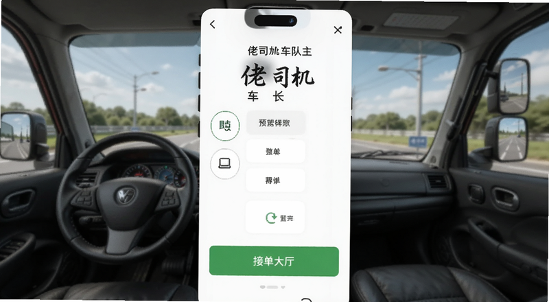 佬司机车队长车主端接单大厅抢单界面预览图