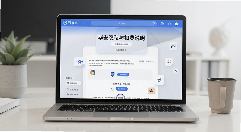 毕安隐私与扣费说明页面预览图