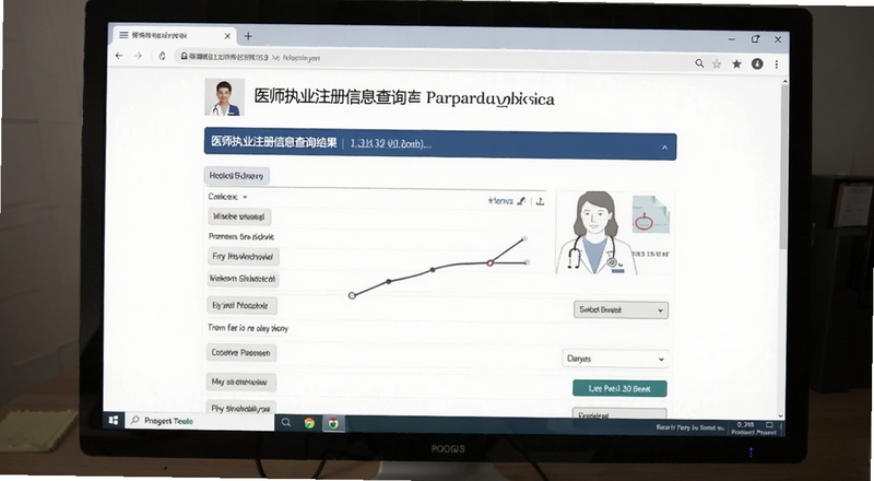 医师执业注册信息查询结果页面预览图