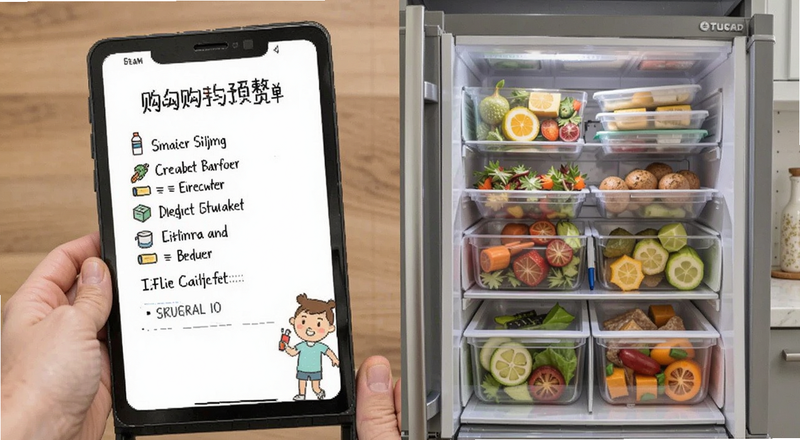 购物清单与冰箱整理预览图