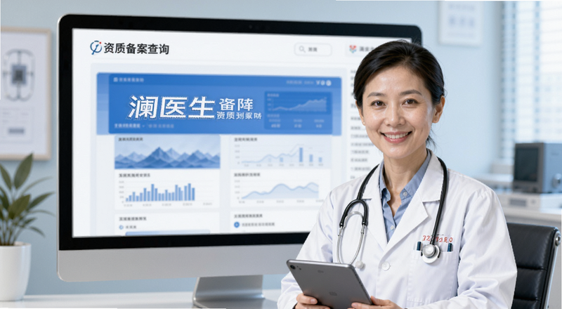 澜医生资质备案查询界面预览图