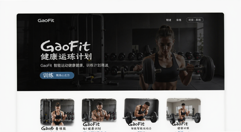GaoFit�����˶���������ѵ���ƻ�ҳ��Ԥ��ͼ