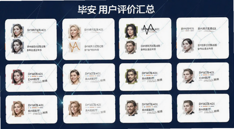 毕安用户评价汇总图