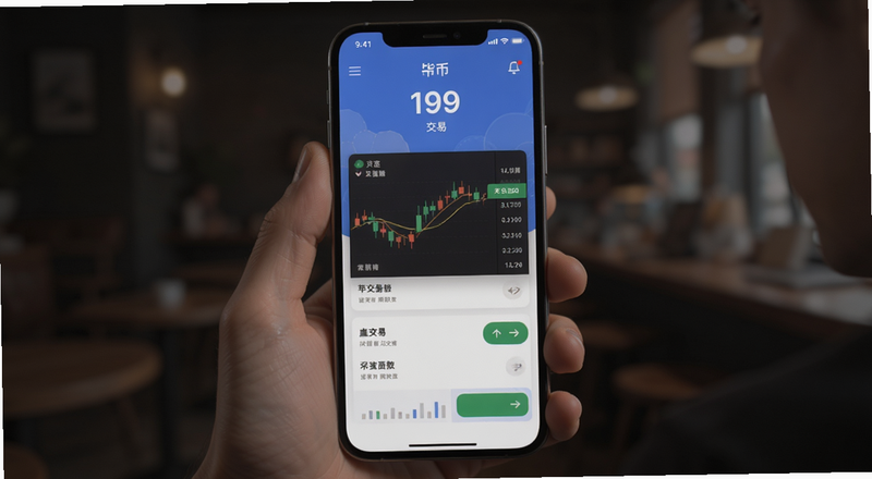 币按APP首页交易界面预览图