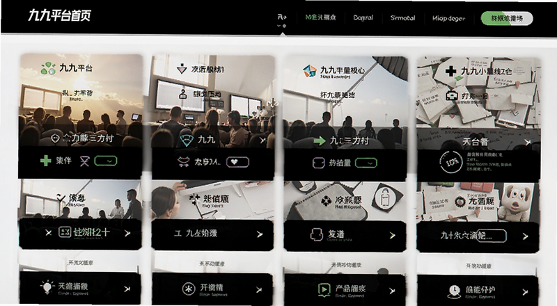 九九平台首页功能板块预览图