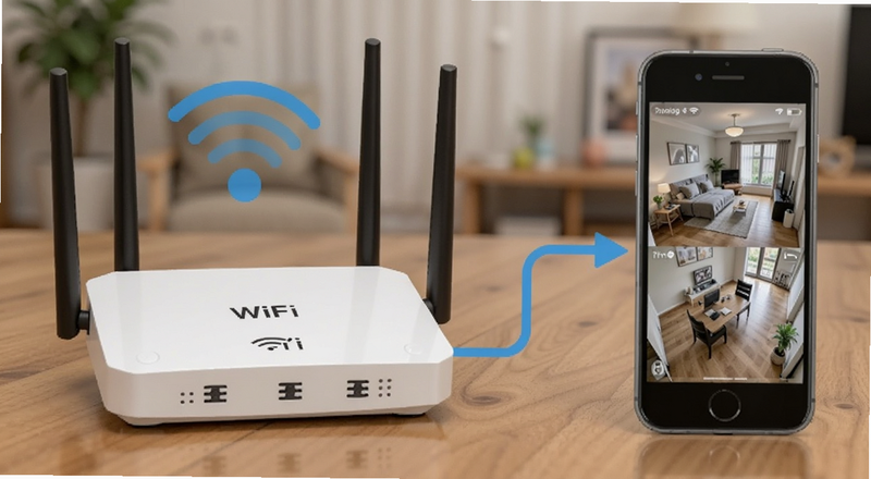 ����WiFi·��������ֻ��������ʾ��ͼԤ��ͼ