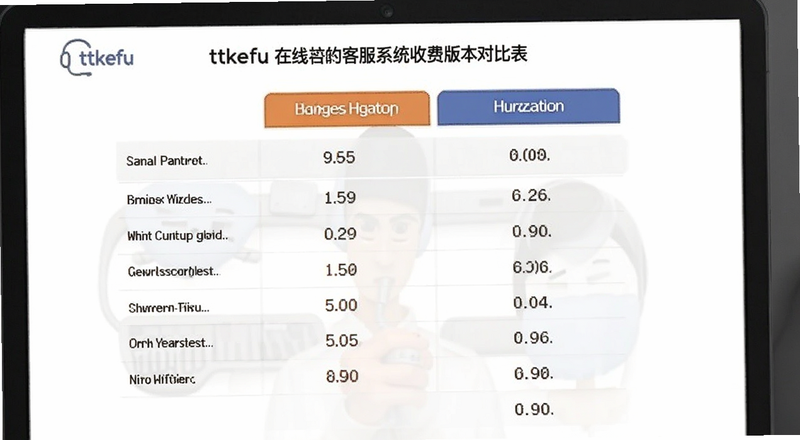 ttkefu在线客服系统收费版本对比表预览图