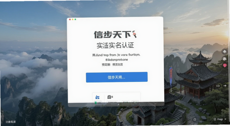 信步天下注册实名认证页面预览图