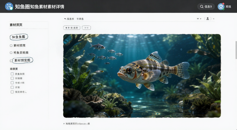 知鱼圈知鱼素材素材详情页格式尺寸信息预览图