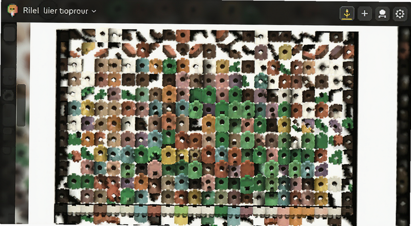 像素拼豆批量填色功能操作界面预览图