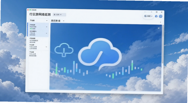 行云游网络延迟检测界面预览图