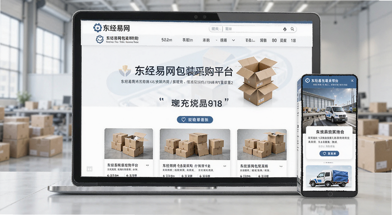 东经易网包装采购平台首页展示图