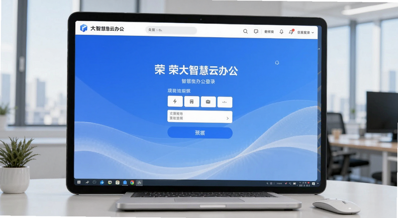 荣大智慧云办公登录界面预览图