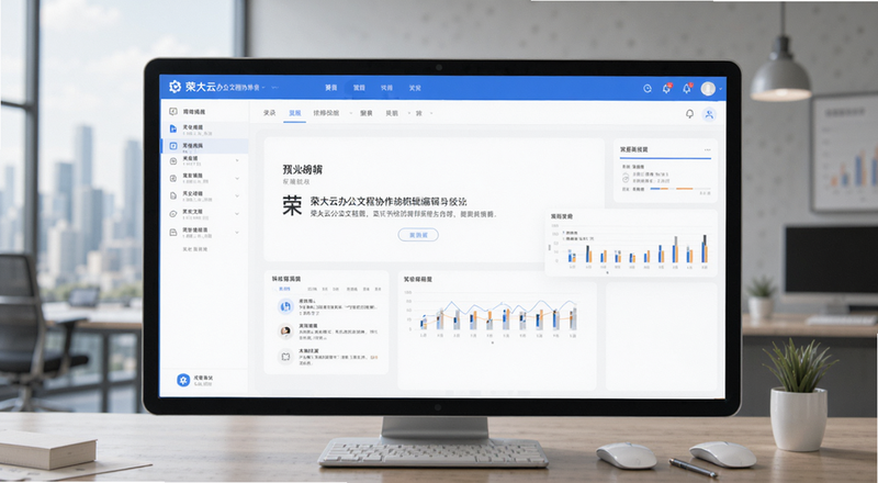荣大云办公文档协作编辑界面预览图