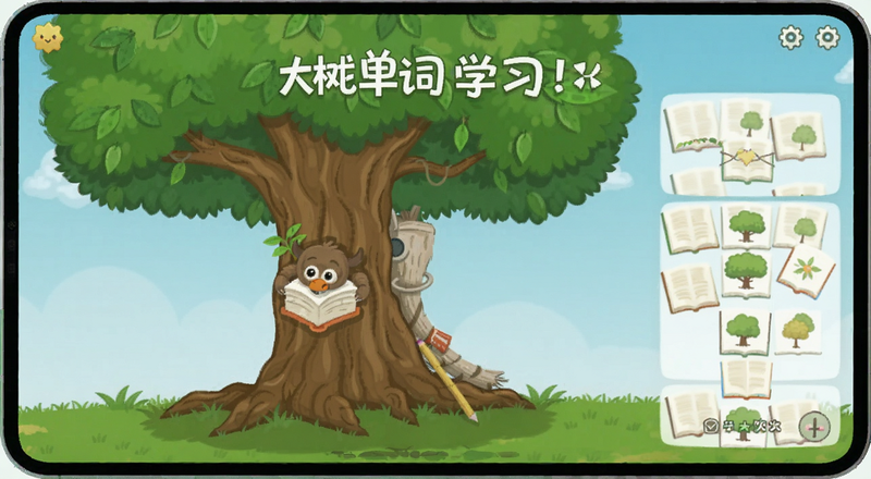 大树记单词学习界面预览图