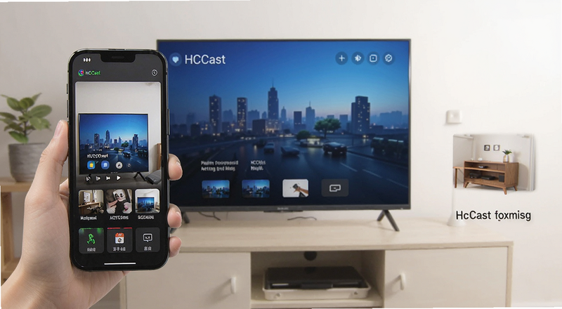 HCCast投屏手机连接电视操作图