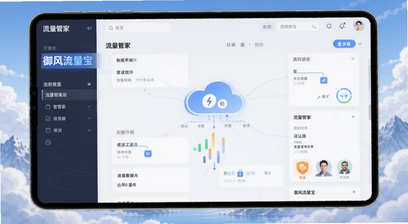 御风流量宝流量管家主界面预览图
