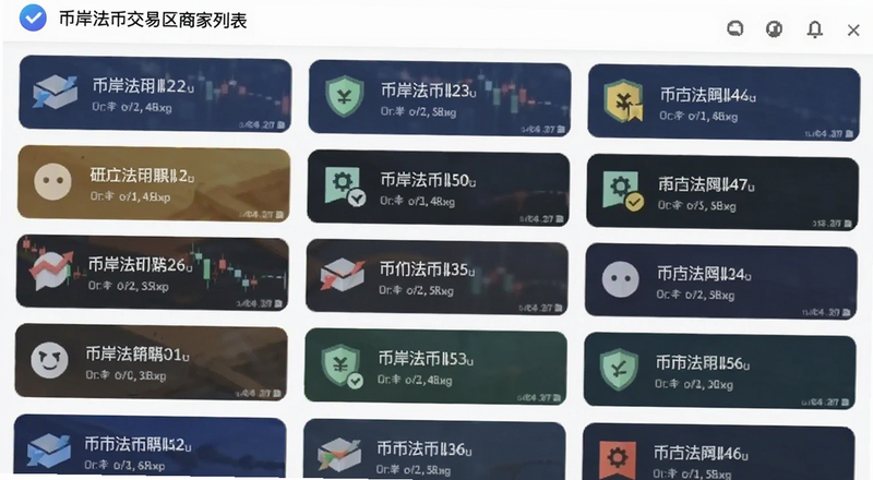 币岸法币交易区商家列表截图预览图
