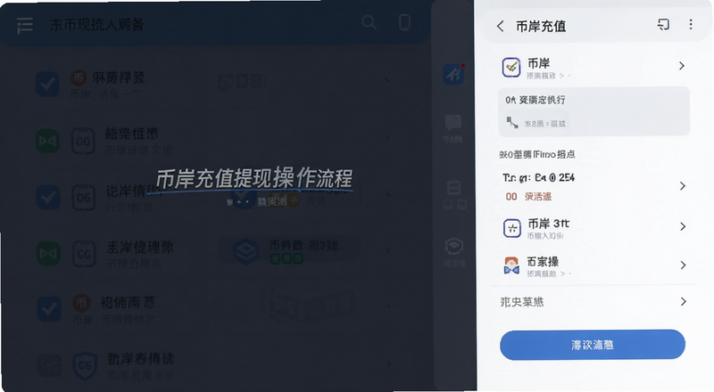 币岸充值提现操作流程界面预览图