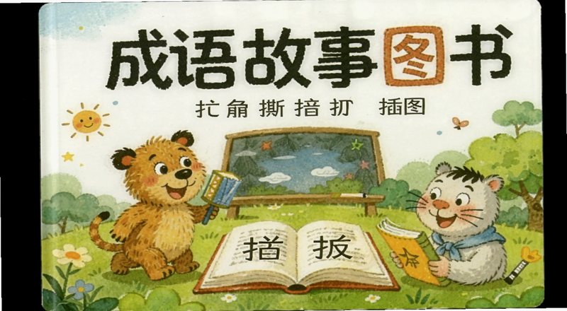 成语故事图书拼音插图版封面