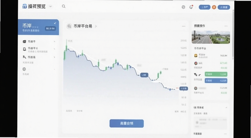 币岸平台交易界面操作预览图